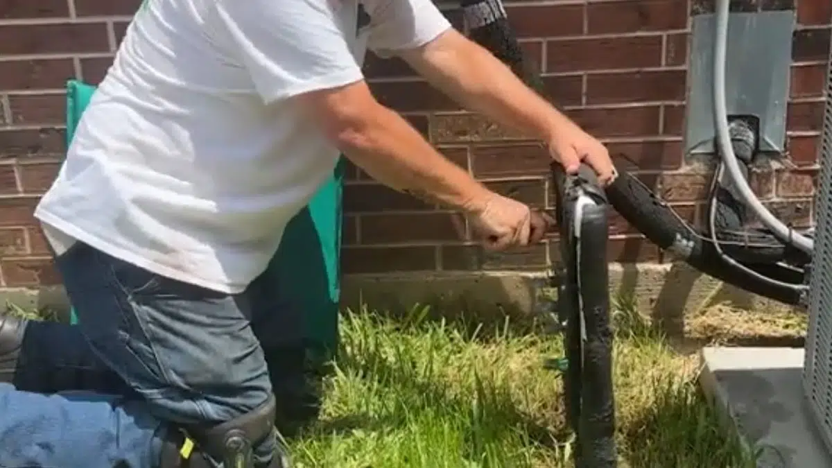 Tester connecting valve on outdoor backflow assembly for backflow testing prevention in Stanton