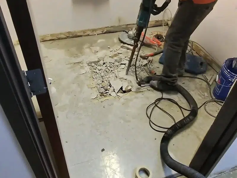 Drain cleaning machine positioned on tile floor for anaheim in Anaheim